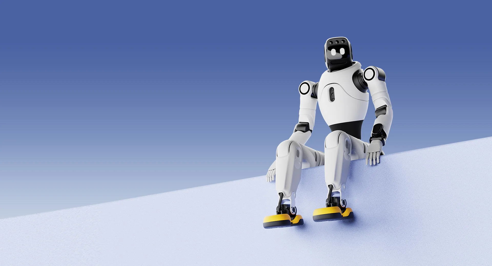 AGIBOT X2 Ultra humanoid robot, full body, seated pose