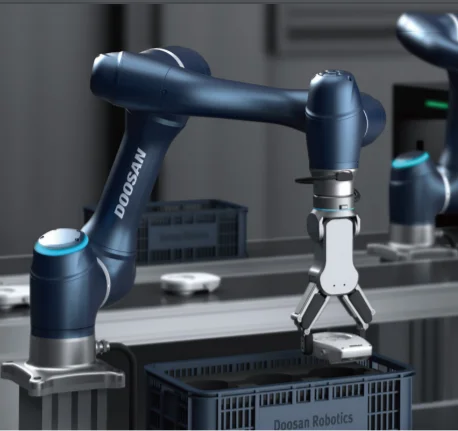 Articulated robot arm picking parts